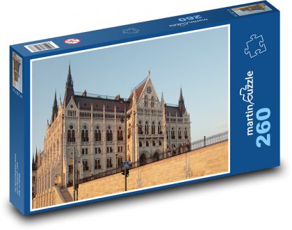 Parlament - Budapešť, Maďarsko - Puzzle 260 dielikov, rozmer 41x28,7 cm