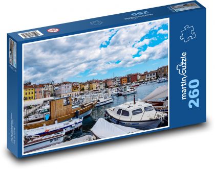 Prístav s loďami - Puzzle 260 dielikov, rozmer 41x28,7 cm
