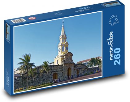 Colombia - Cartagena, church - Puzzle 260 pieces, size 41x28.7 cm 