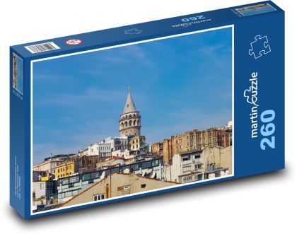 Veža Galata - Istanbul, Turecko - Puzzle 260 dielikov, rozmer 41x28,7 cm
