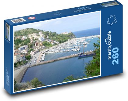 Agropoli - Italy, port - Puzzle 260 pieces, size 41x28.7 cm 