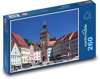Wieża - miasto - Puzzle 260 elementów, rozmiar 41x28,7 cm