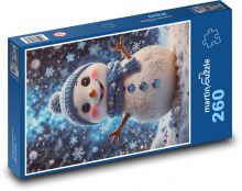 Laughing Snowman Puzzle 260 pieces - 41 x 28.7 cm 