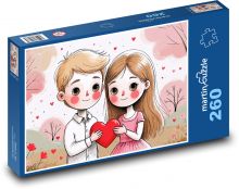 Miłość - Walentynki Puzzle 260 elementów - 41x28,7 cm