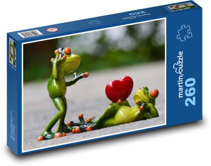 Frösche - Valentinstag - Puzzle - 260 Teile