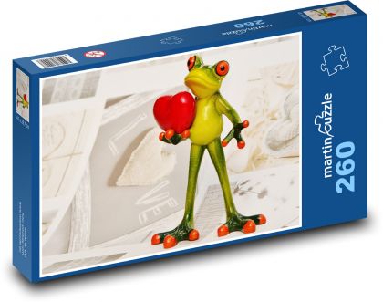Žaba - láska - Puzzle 260 dielikov, rozmer 41x28,7 cm