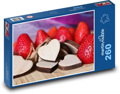Valentínske srdce - Puzzle 260 dielikov, rozmer 41x28,7 cm