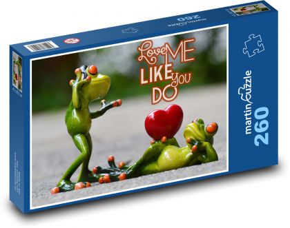 Zamilované žaby - Puzzle 260 dielikov, rozmer 41x28,7 cm