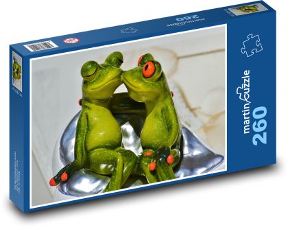 Zamilované žaby - Puzzle 260 dielikov, rozmer 41x28,7 cm