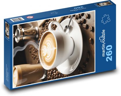 Relaxujte pri káve - Puzzle 260 dielikov, rozmer 41x28,7 cm