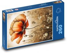 Vlčí mak Puzzle 260 dielikov - 41 x 28,7 cm