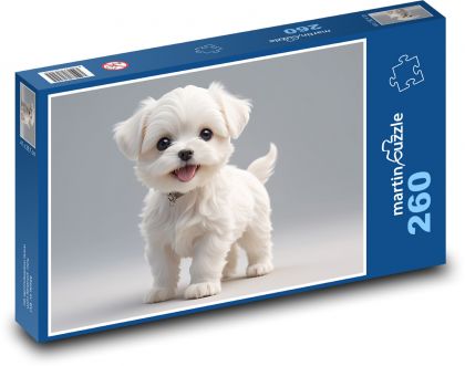 Bílý pejsek - puzzle 260 dílků