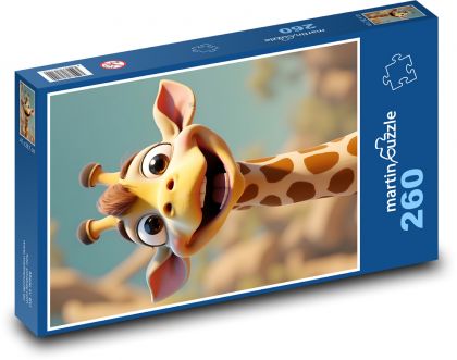 Šťastná žirafa - Puzzle 260 dielikov, rozmer 41x28,7 cm