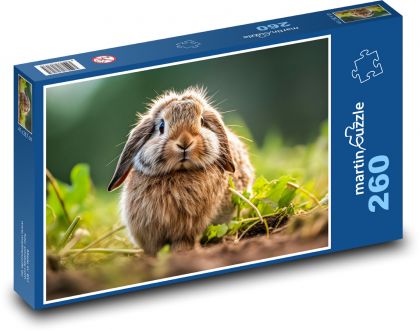Kaninchen mit großen Ohren - Puzzle - 260 Teile