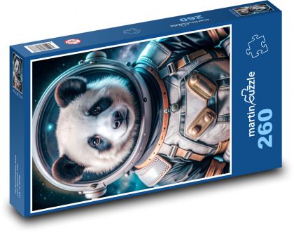 Astronaut panda - Puzzle 260 pieces, size 41x28.7 cm 