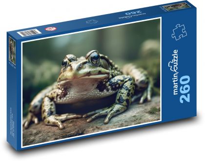 Grüner Frosch - Puzzle - 260 Teile