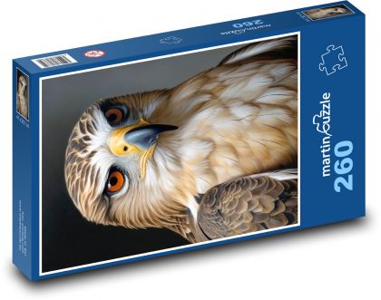 Vták - sokol - Puzzle 260 dielikov, rozmer 41x28,7 cm