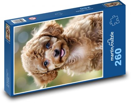 Pudel - šteniatko - Puzzle 260 dielikov, rozmer 41x28,7 cm