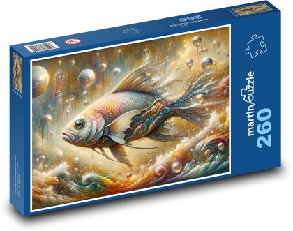 Fantasy ryba - Puzzle 260 dílků, rozměr 41x28,7 cm