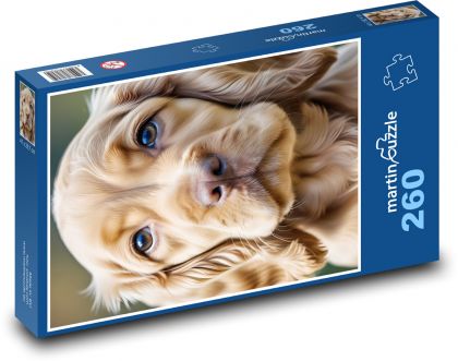 Pes - kokršpaněl - puzzle 260 dílků