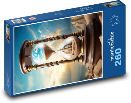 Presýpacie hodiny - Puzzle 260 dielikov, rozmer 41x28,7 cm
