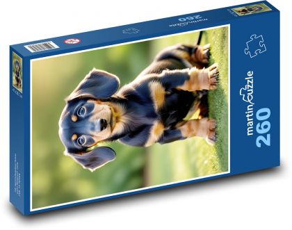 Pes - jezevčík - puzzle 260 dílků