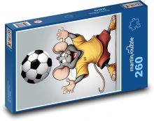 Myšák fotbalista Puzzle 260 dílků - 41 x 28,7 cm