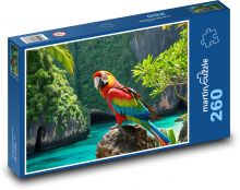 Papuga na łonie natury Puzzle 260 elementów - 41x28,7 cm
