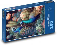 Die Pfauen Puzzle 260 Teile - 41 x28,7 cm