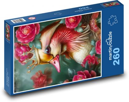 Mandarínska kačica - Puzzle 260 dielikov, rozmer 41x28,7 cm