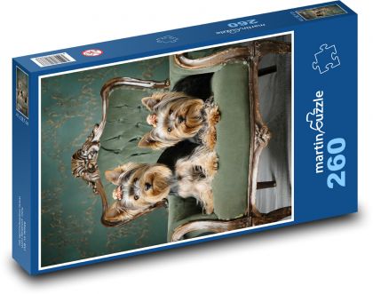 Pes - teriér - Puzzle 260 dílků, rozměr 41x28,7 cm