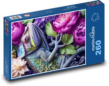 Reptil - Chamäleon - Puzzle - 260 Teile