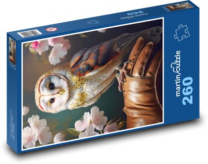 Sowa - Puzzle 260 elementów, rozmiar 41x28,7 cm
