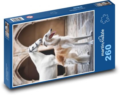 Borzoi - dog - Puzzle 260 pieces, size 41x28.7 cm 