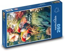 Bunte Papageien Puzzle 260 Teile - 41 x28,7 cm