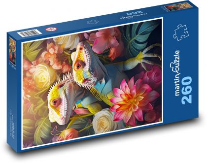 Bunte Eidechsen - Puzzle - 260 Teile