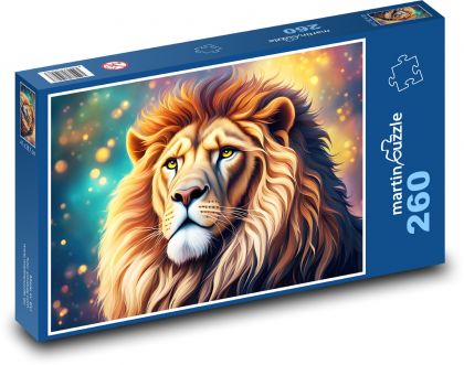 Lev fantasy - Puzzle 260 dílků, rozměr 41x28,7 cm