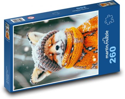 Lis w ubraniu - Puzzle 260 elementów, rozmiar 41x28,7 cm