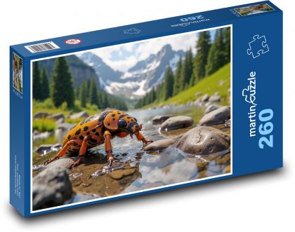 Käfer im Fluss - Puzzle - 260 Teile