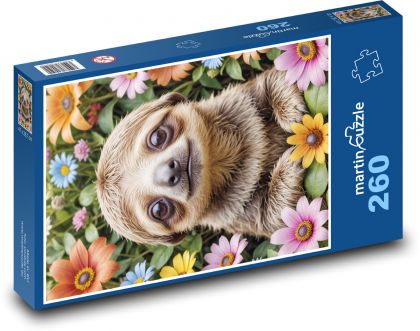 Sloth - Puzzle 260 pieces, size 41x28.7 cm 