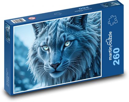 Cat top - Puzzle 260 pieces, size 41x28.7 cm 