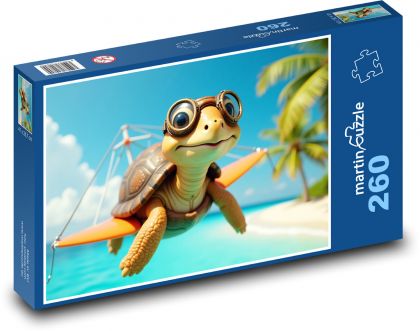 Żółw morski - Puzzle 260 elementów, rozmiar 41x28,7 cm