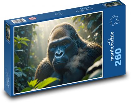 Opica - gorila - Puzzle 260 dielikov, rozmer 41x28,7 cm