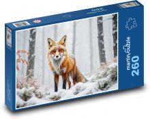 Lis w lesie Puzzle 260 elementów - 41x28,7 cm