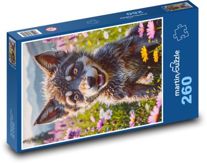 Wilk - Puzzle 260 elementów, rozmiar 41x28,7 cm