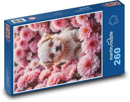 Pes na louce - puzzle 260 dílků