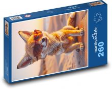 Liška v brýlích Puzzle 260 dílků - 41 x 28,7 cm