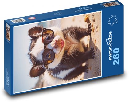 Skunk v brýlích - puzzle 260 dílků