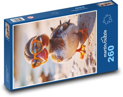 Kachna v brýlích - puzzle 260 dílků