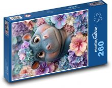 Nilpferd Puzzle 260 Teile - 41 x28,7 cm